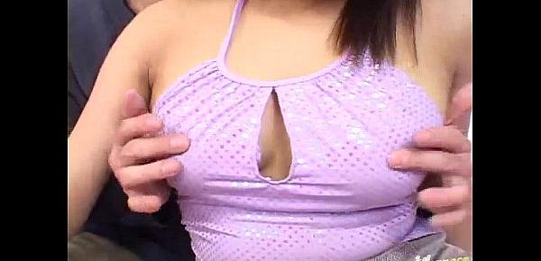  Japanese AV Model has nipples pinched and hairy crack screwed